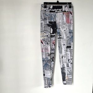 Desigual Newsprint Leggings